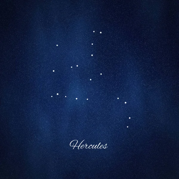 Hercules Constellation Cluster Stars Celestial Strongman Strongman Constellation — Stock Photo, Image