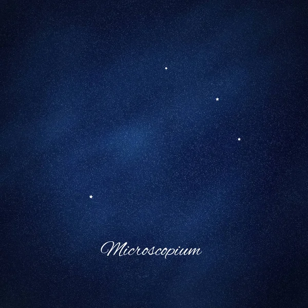 Αστερισμός Μικροσκοπίου Σμήνος Αστεριών Αστερισμός Μικροσκοπίου — Φωτογραφία Αρχείου
