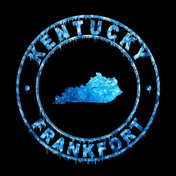 Kentucky Haritası Konsepti Kırpma Yolu — Stok fotoğraf