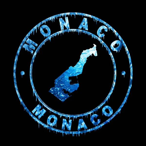 Monako Haritası Konsepti Kesme Yolu — Stok fotoğraf