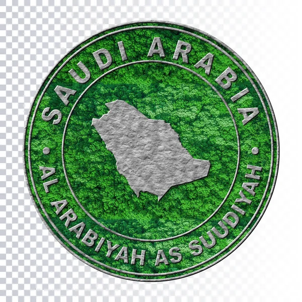 Mapa Arabia Saudita Concepto Medio Ambiente Co2 Emission Concept Clipping —  Fotos de Stock