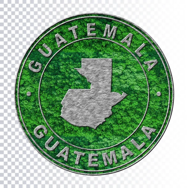 Χάρτης Της Γουατεμάλας Έννοια Περιβάλλοντος Co2 Concept Εκπομπών Αποκοπής Διαδρομή — Φωτογραφία Αρχείου