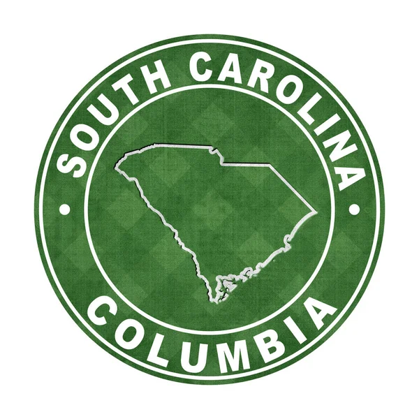 Kaart Van Het Voetbalveld Van South Carolina Clipping Path — Stockfoto