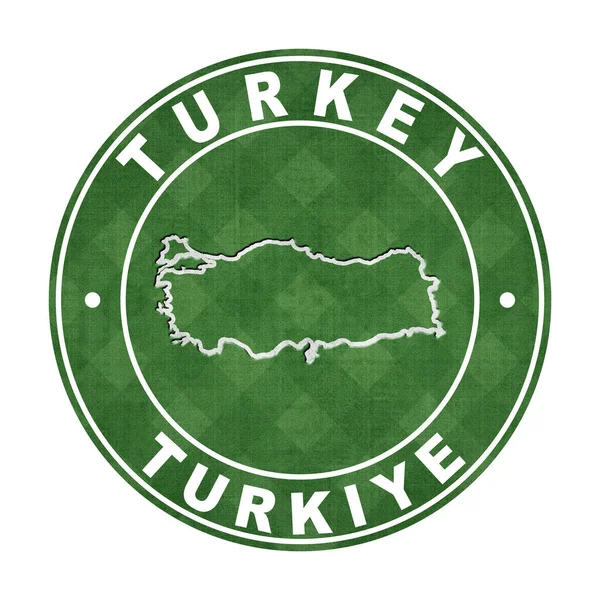 Map Turkey Football Field Clipping Path — Stock Photo, Image