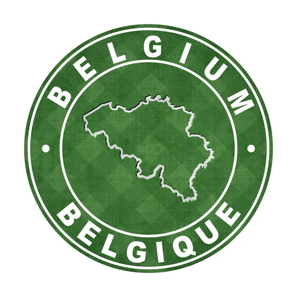 Mapa Bélgica Campo Fútbol Ruta Recorte —  Fotos de Stock