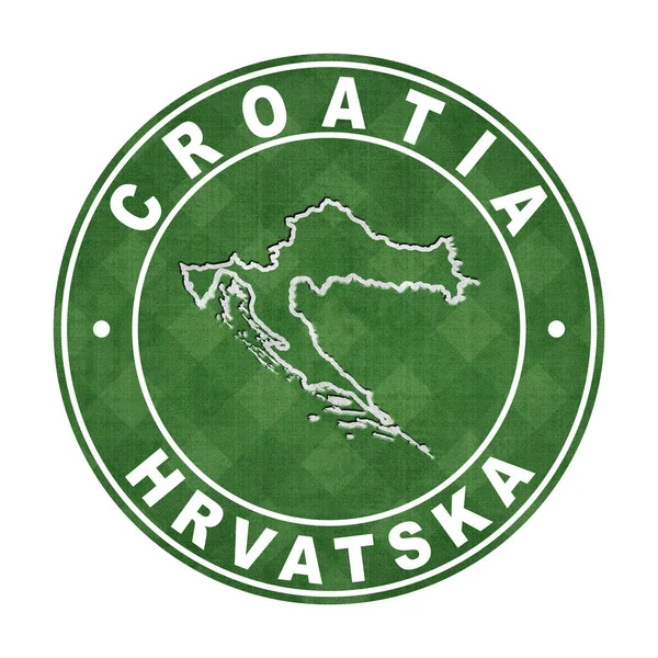 Χάρτης Του Γηπέδου Ποδοσφαίρου Της Κροατίας Αποκοπή Διαδρομής — Φωτογραφία Αρχείου