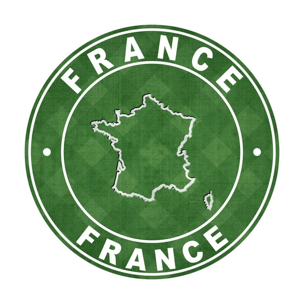 Map France Football Field Clipping Path — Stock Photo, Image