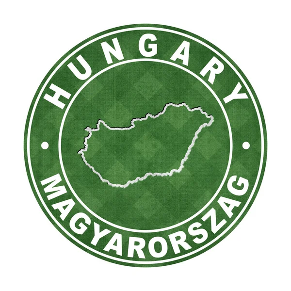 Karte Von Ungarn Fußballplatz Clipping Path — Stockfoto
