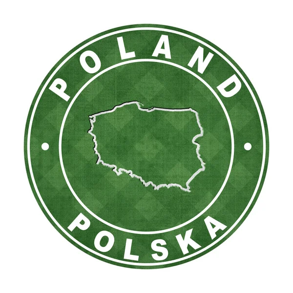 Map Poland Football Field Clipping Path — Stock Photo, Image
