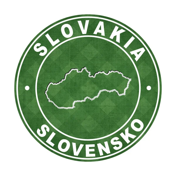 Karte Der Slowakei Fußballplatz Clipping Path — Stockfoto