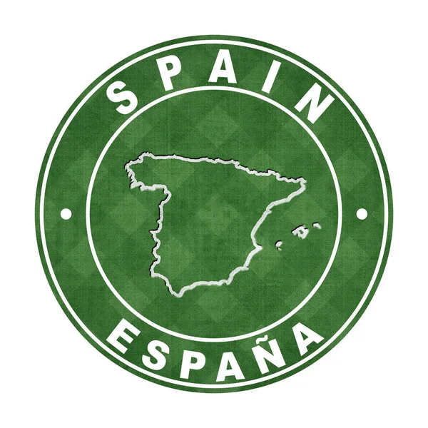 Mapa España Campo Fútbol Ruta Del Clipping — Foto de Stock