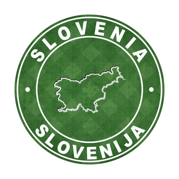Mapa Slovinska Fotbalové Hřiště Clipping Path — Stock fotografie