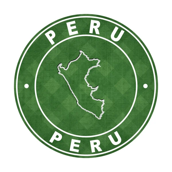 Mapa Campo Fútbol Del Perú Ruta Recorte — Foto de Stock