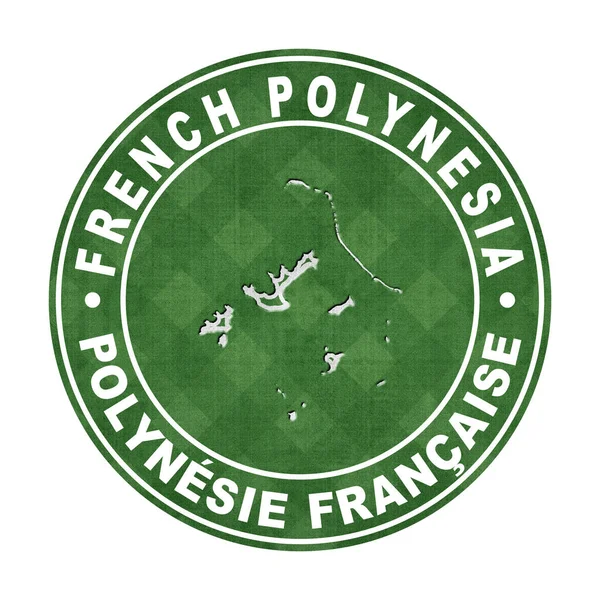 Map French Polynesia Football Field Clipping Path — Stock Photo, Image