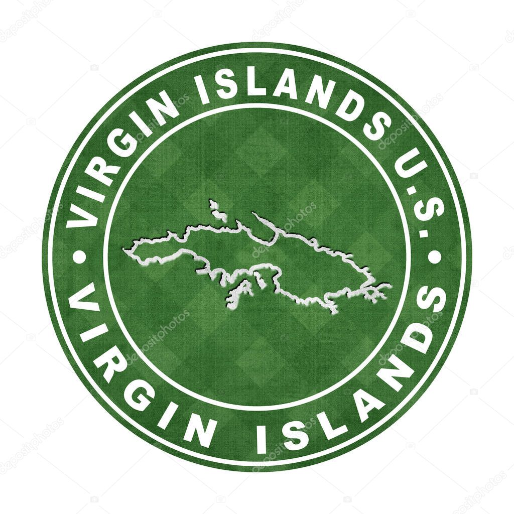 El mapa de Islas Vírgenes US Campo de Fútbol, Camino de recorte 2023