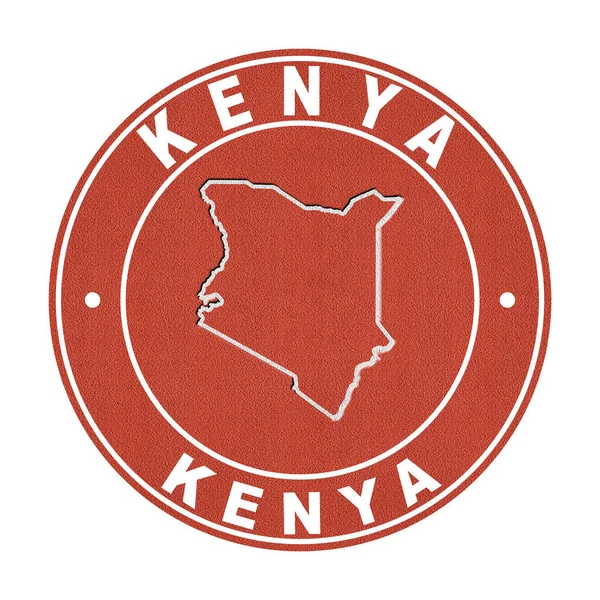 Kaart Van Kenia Tennisbaan Knippad — Stockfoto