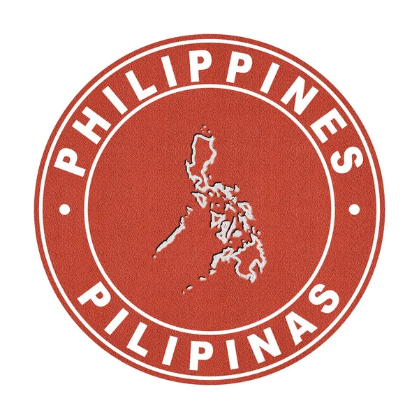 Карта Филиппин Теннисный Корт Clipping Path — стоковое фото