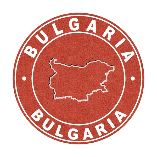 Mapa Bulgaria Pista Tenis Camino Recorte —  Fotos de Stock