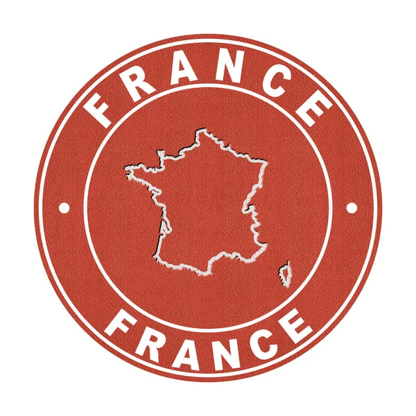 Kaart Van Frankrijk Tennisbaan Knippad — Stockfoto
