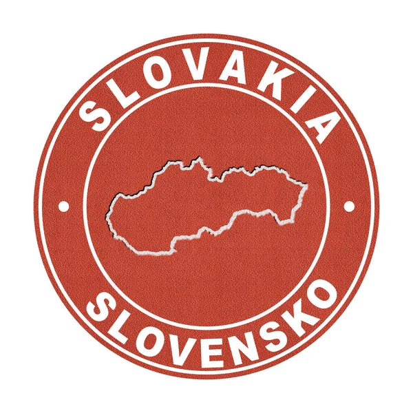 Χάρτης Της Σλοβακίας Γήπεδο Τένις Περικοπή Διαδρομής — Φωτογραφία Αρχείου