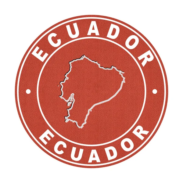 Mapa Ecuador Pista Tenis Camino Recorte — Foto de Stock