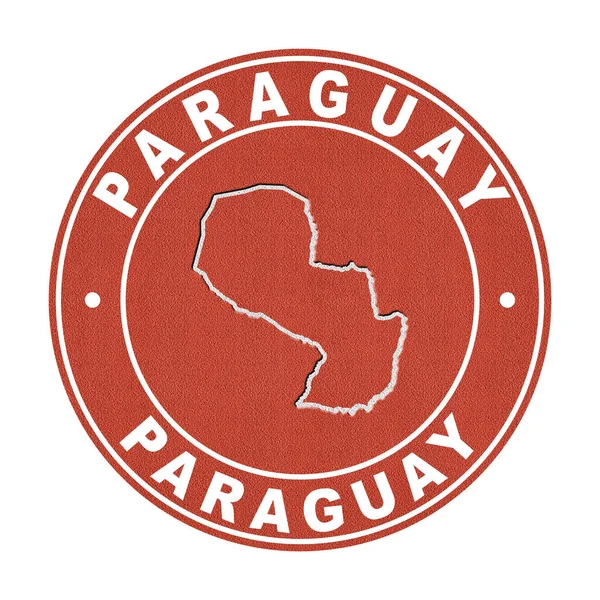 Mapa Paraguay Pista Tenis Camino Recorte — Foto de Stock
