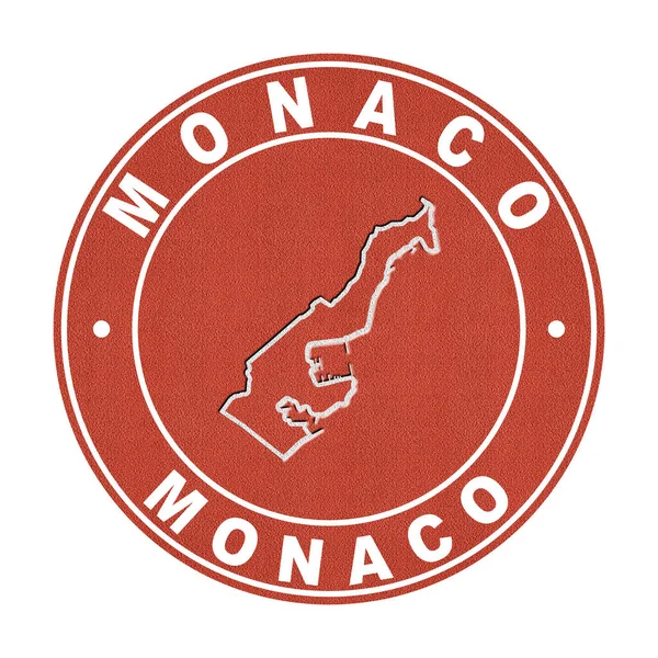 Monako Tenis Sahası Haritası Kırpma Yolu — Stok fotoğraf