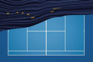 Alaska Eyaleti Dalgalı Bayrak Tenis Sahası, Alaska Sert Sahası