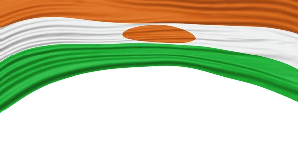 Niger Flag Wave National Flag Clipping Path — Stock Photo, Image