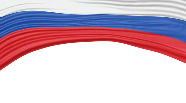 ロシアの旗の波 国旗クリッピングパス — ストック写真
