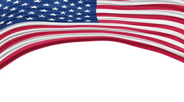 アメリカ合衆国の旗の波 国旗のクリッピングパス — ストック写真