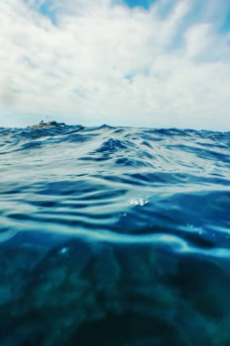 Okyanus Mavisi Su Arkaplanı, Dalga Yaklaş