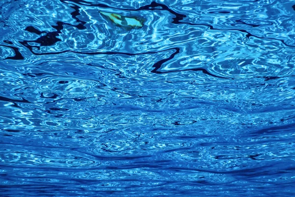 Podvodní Pohled Hladinu Bazénu Pozadí — Stock fotografie