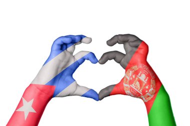 Küba Afganistan Kalbi, El hareketi kalp yapma, Kırpma Yolu