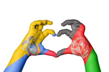 Ekvador Afganistan Kalbi, El hareketi kalp yapma, Kırpma Yolu