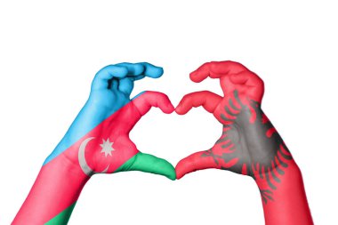 Azerbaycan Arnavutluk Kalbi, El hareketi kalp yapıyor, Kırpma Yolu