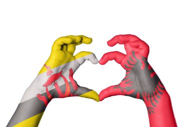 Brunei Arnavutluk Kalbi, El hareketi, kalp yapma, Kırpma Yolu