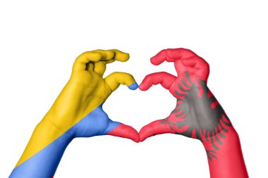 Kolombiya Arnavutluk Kalbi, El hareketi, kalp yapma, Kırpma Yolu