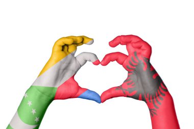 Komoros Arnavutluk Kalbi, El hareketi, kalp yapma, Kırpma Yolu