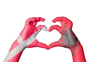 Danimarka Arnavutluk Kalbi, El hareketi, kalp yapma, Kırpma Yolu