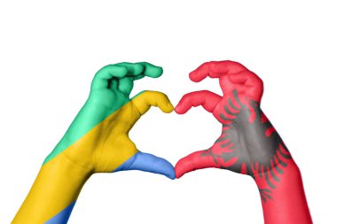 Gabon Arnavutluk Kalbi, El hareketi, kalp yapma, Kırpma Yolu