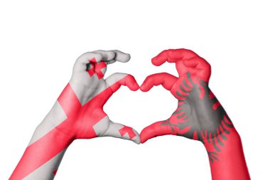 Gürcistan Arnavutluk Kalbi, El hareketi kalp yaptı, Kırpma Yolu