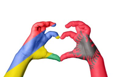 Mauritius Arnavutluk 'un Kalbi, El hareketi, kalp yapma, Kırpma Yolu