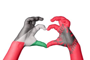 Filistin Arnavutluk Kalbi, El hareketi, kalp yapma, Kırpma Yolu