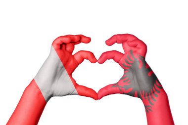 Peru Arnavutluk Kalbi, El hareketi, kalp yapma, Kırpma Yolu