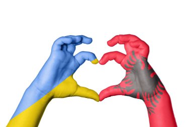 Ukrayna Arnavutluk Kalbi, El hareketi, kalp yapma, Kırpma Yolu