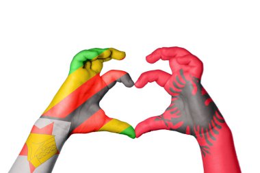 Zimbabwe Arnavutluk Kalbi, El hareketi, kalp yapma, Kırpma Yolu