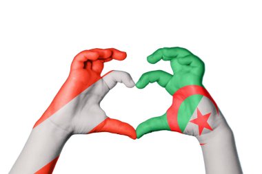 Avusturya Cezayir Kalbi, El hareketi kalp yapma, Kırpma Yolu