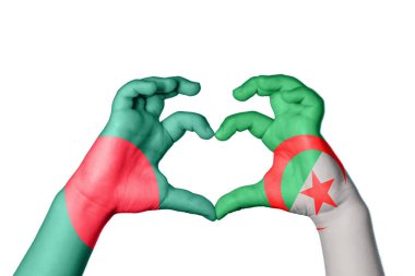 Bangladeş Cezayir Kalbi, El hareketi kalp yapmak, Kırpma Yolu