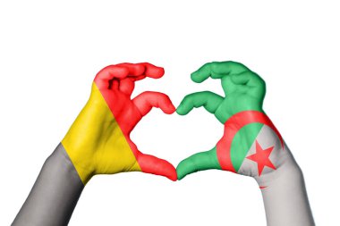 Belçika Cezayir Kalbi, El hareketi kalp yapma, Kırpma Yolu